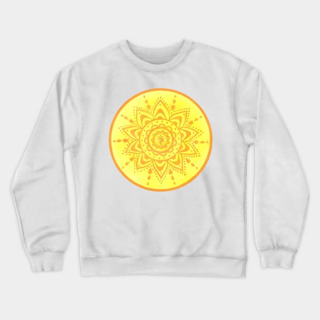 Mandala navel chakra Crewneck Sweatshirt by Kunst und Kreatives
